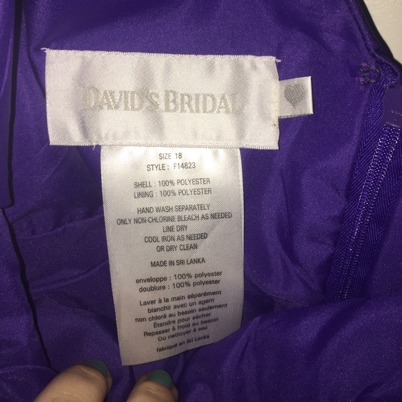 David’s Bridal Bridesmaid Dress - Picture 2 of 2